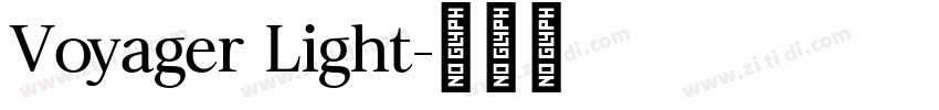 Voyager Light字体转换